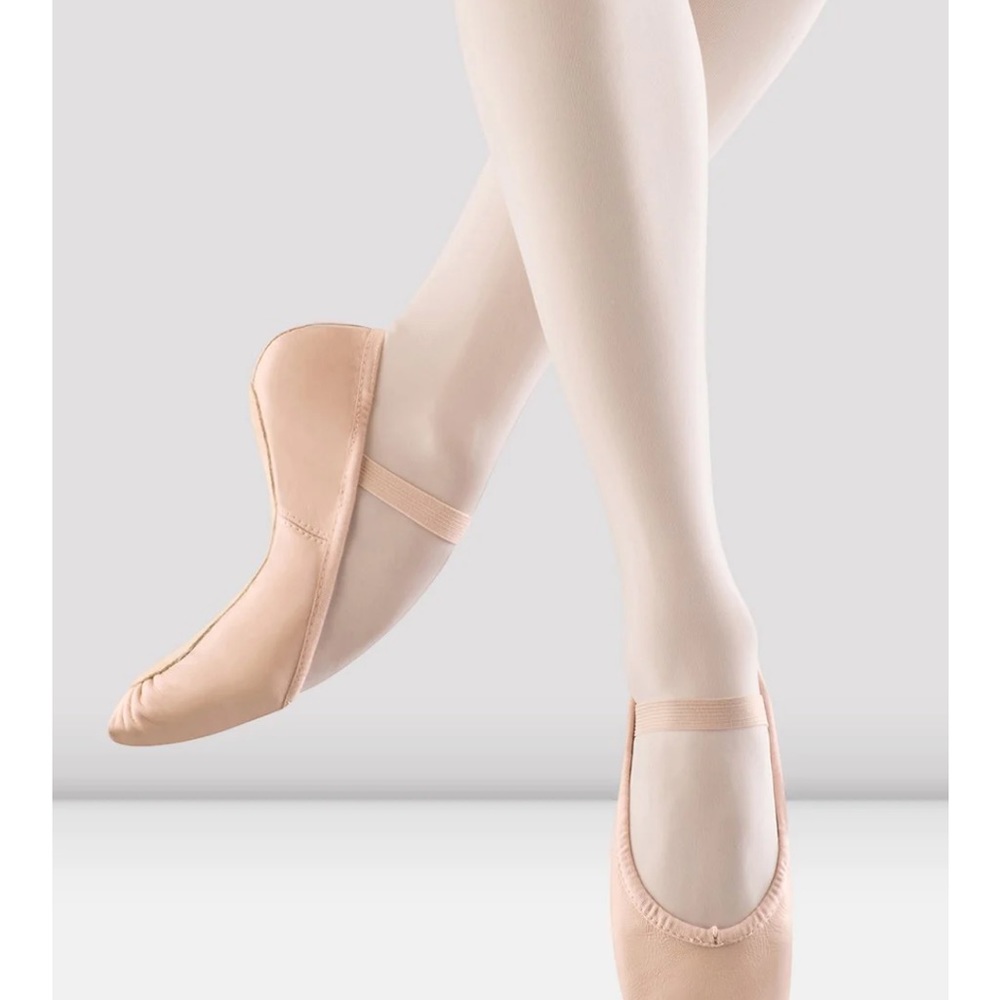 Bloch pink leather ballet slippers